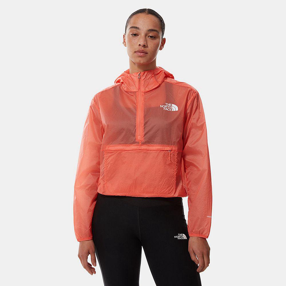 The North Face Windy Peak Anorak Γυναικεια Σακάκι - Πορτοκαλι (KMXN29718)